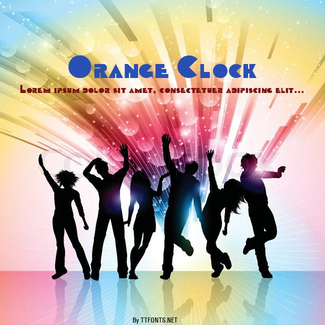 Orange Clock example